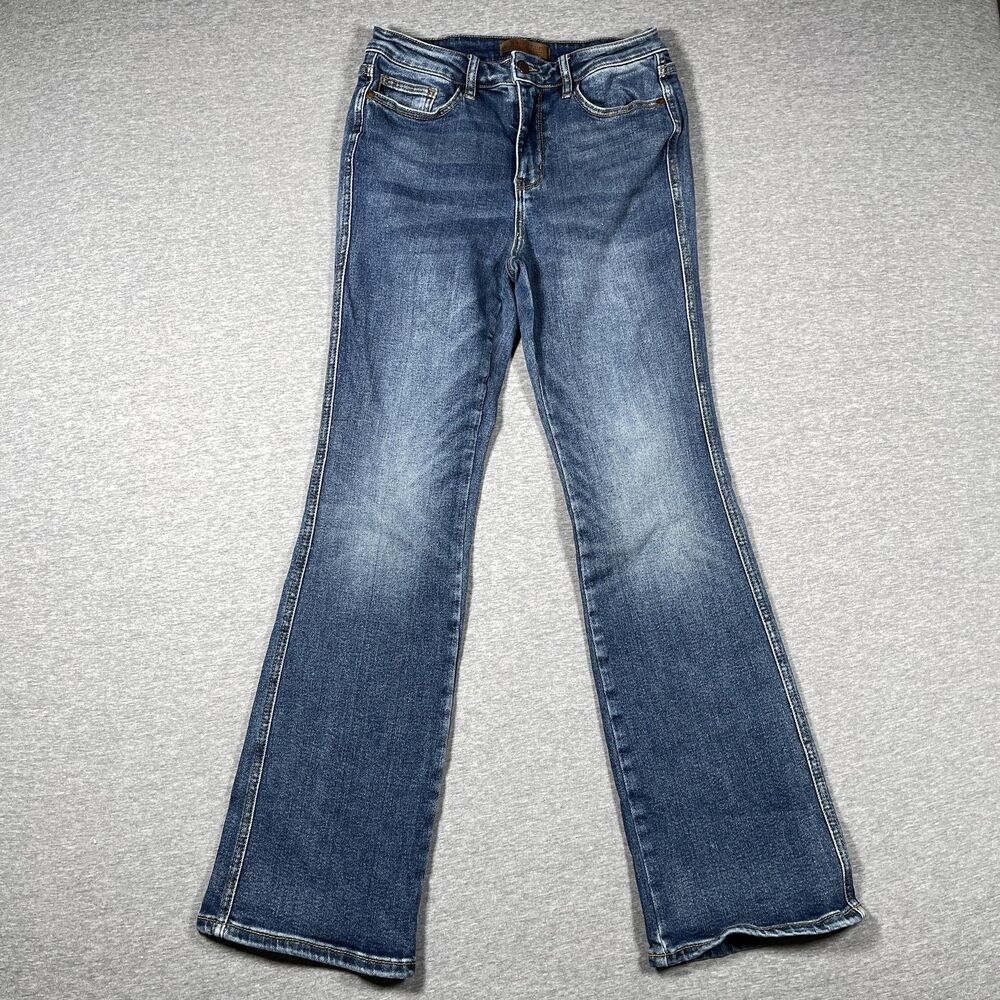 Judy Blue Boot Cut Jeans Womens 9/29 Blue Mid Rise Medium Wash Stretch Denim